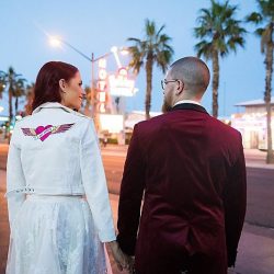 This Las Vegas elopement took Elvis on the road and finished up with pancakes galore