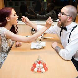 This Las Vegas elopement took Elvis on the road and finished up with pancakes galore