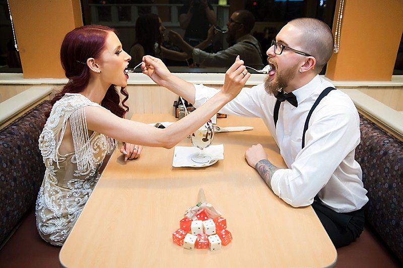 This Las Vegas elopement took Elvis on the road and finished up with pancakes galore