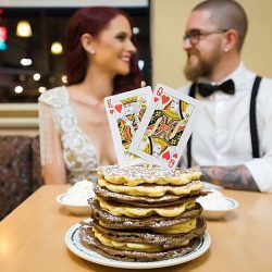 This Las Vegas elopement took Elvis on the road and finished up with pancakes galore