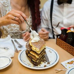 This Las Vegas elopement took Elvis on the road and finished up with pancakes galore