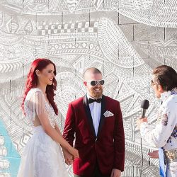 This Las Vegas elopement took Elvis on the road and finished up with pancakes galore