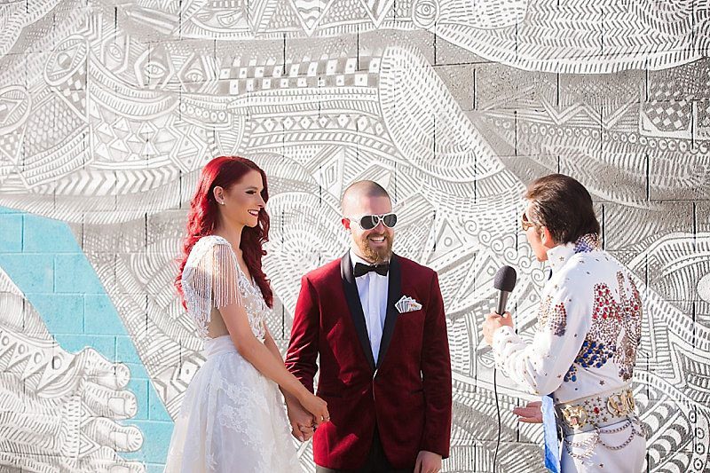 This Las Vegas elopement took Elvis on the road and finished up with pancakes galore
