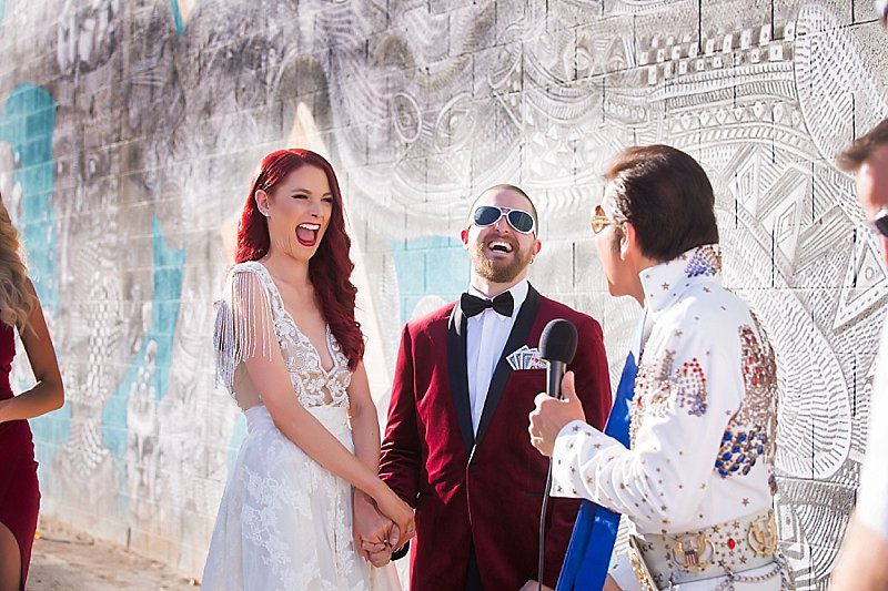 This Las Vegas elopement took Elvis on the road and finished up with pancakes galore