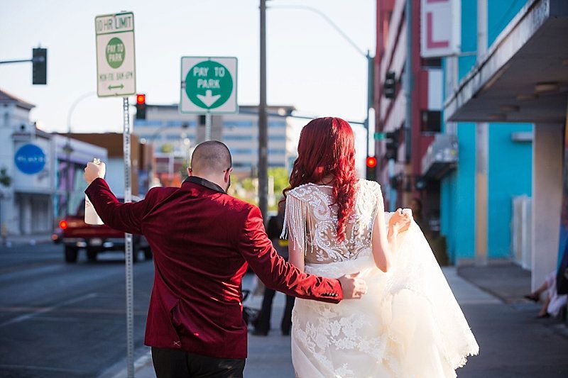 This Las Vegas elopement took Elvis on the road and finished up with pancakes galore