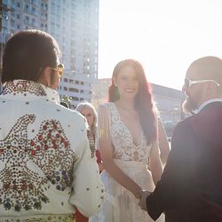 This Las Vegas elopement took Elvis on the road and finished up with pancakes galore