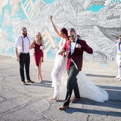 This Las Vegas elopement took Elvis on the road and finished up with pancakes galore