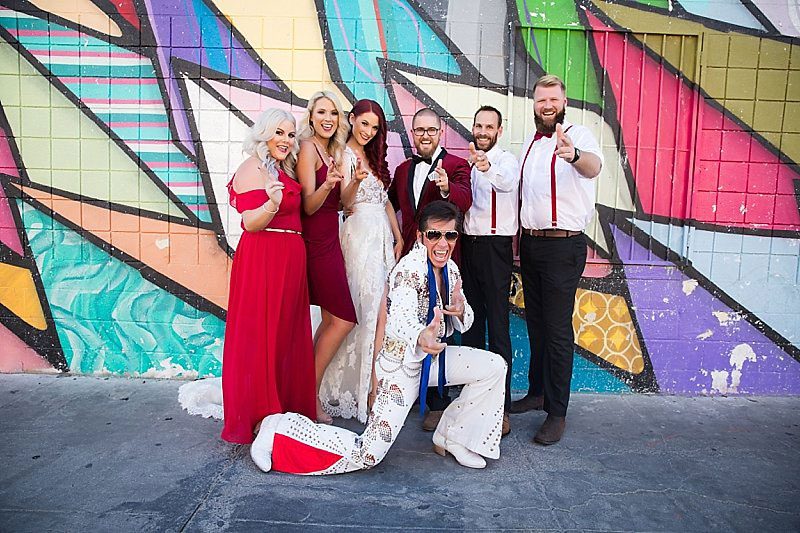 This Las Vegas elopement took Elvis on the road and finished up with pancakes galore