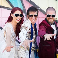 This Las Vegas elopement took Elvis on the road and finished up with pancakes galore