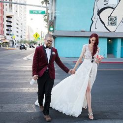 This Las Vegas wedding took Elvis on the road and finished up with pancakes galore