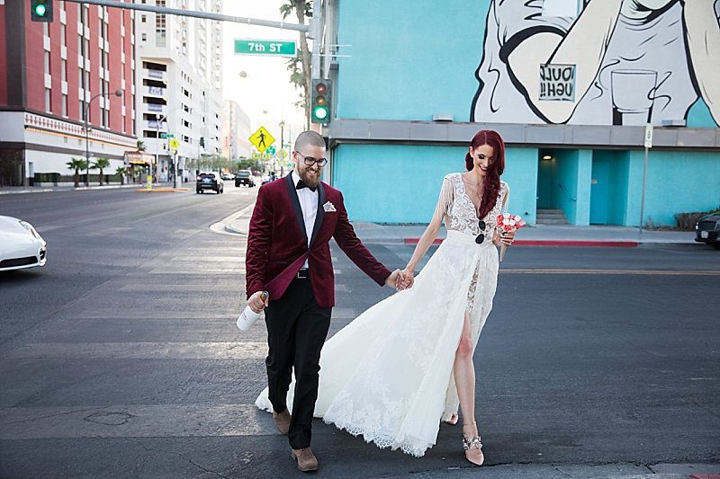 This Las Vegas wedding took Elvis on the road and finished up with pancakes galore