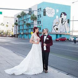 This Las Vegas wedding took Elvis on the road and finished up with pancakes galore