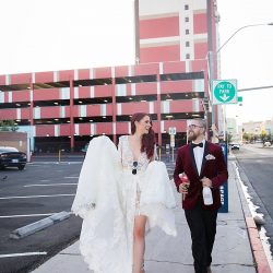 This Las Vegas elopement took Elvis on the road and finished up with pancakes galore