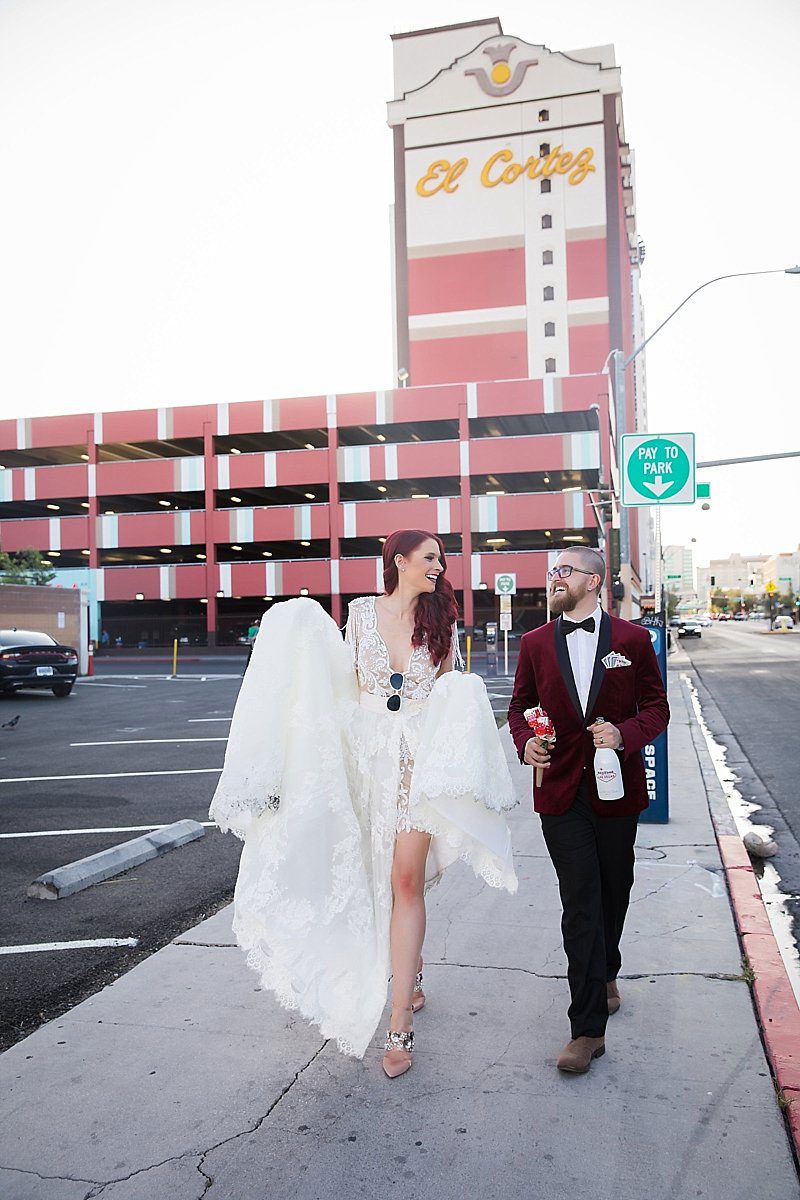 This Las Vegas elopement took Elvis on the road and finished up with pancakes galore