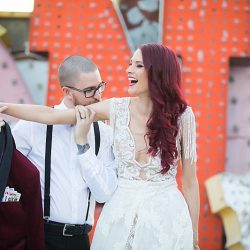This Las Vegas wedding took Elvis on the road and finished up with pancakes galore