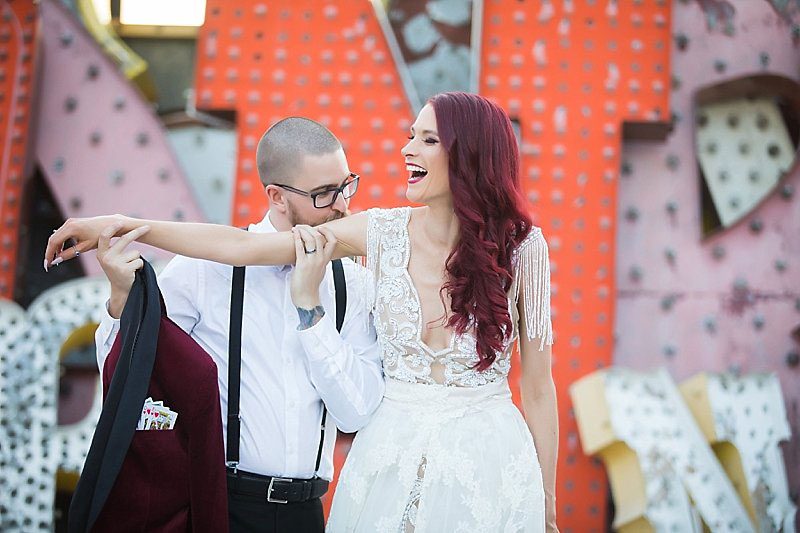 This Las Vegas wedding took Elvis on the road and finished up with pancakes galore