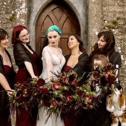 mrsredhead 107 1 - A goth castle wedding in Ireland with a stroll through the cemetery A goth castle wedding in Ireland with a stroll through the cemetery