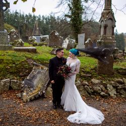 mrsredhead 81 1 - A goth castle wedding in Ireland with a stroll through the cemetery A goth castle wedding in Ireland with a stroll through the cemetery