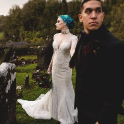 mrsredhead 84 1 - A goth castle wedding in Ireland with a stroll through the cemetery A goth castle wedding in Ireland with a stroll through the cemetery