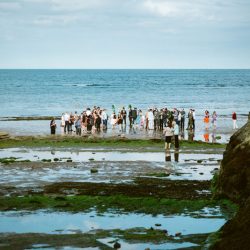 Beaches, bunnies, & a first performance at this youth hostel wedding in England