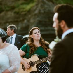 Beaches, bunnies, & a first performance at this hostel wedding in England