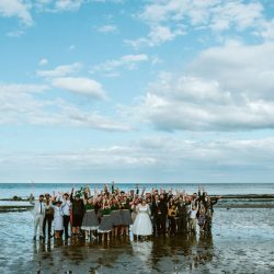 Beaches, bunnies, & a first performance at this hostel wedding in England