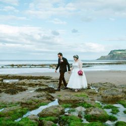 Beaches, bunnies, & a first performance at this hostel wedding in England