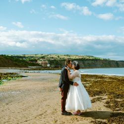 Beaches, bunnies, & a first performance at this hostel wedding in England