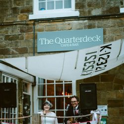 Beaches, bunnies, & a first performance at this hostel wedding in England