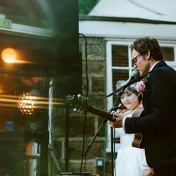 Beaches, bunnies, & a first performance at this hostel wedding in England