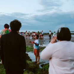 Beaches, bunnies, & a first performance at this hostel wedding in England