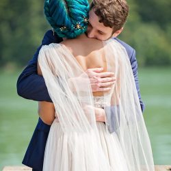 Stars meets nature: a subtly geeky lakeside wedding