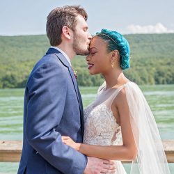 Stars meets nature: a subtly geeky lakeside wedding