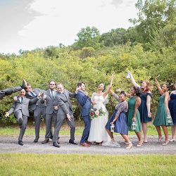 Stars meets nature: a subtly geeky lakeside wedding