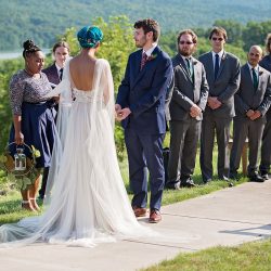 Stars meets nature: a subtly geeky lakeside wedding