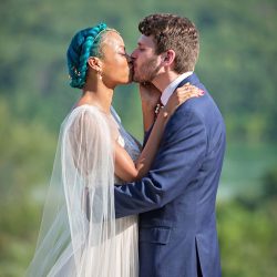 Stars meets nature: a subtly geeky lakeside wedding