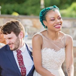 Stars meets nature: a subtly geeky lakeside wedding