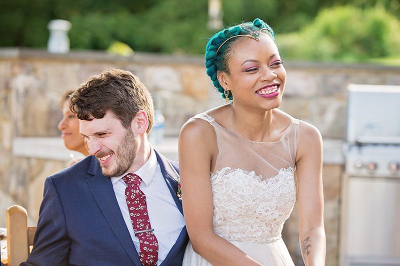 Stars meets nature: a subtly geeky lakeside wedding 