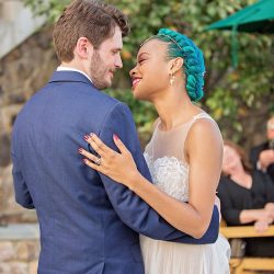 Stars meets nature: a subtly geeky lakeside wedding
