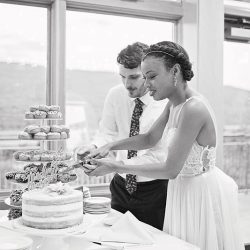 Stars meets nature: a subtly geeky lakeside wedding