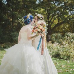 2017 10 14 Beth Kate Wedding 0134 - An Autumn witch lesbian wedding with tarot, tattoos, and beer An Autumn witch lesbian wedding with tarot, tattoos, and beer