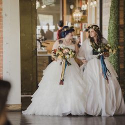 2017 10 14 Beth Kate Wedding 0195 - An Autumn witch lesbian wedding with tarot, tattoos, and beer An Autumn witch lesbian wedding with tarot, tattoos, and beer