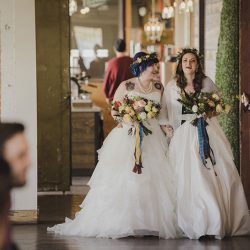 2017 10 14 Beth Kate Wedding 0197 - An Autumn witch lesbian wedding with tarot, tattoos, and beer An Autumn witch lesbian wedding with tarot, tattoos, and beer