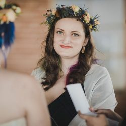 2017 10 14 Beth Kate Wedding 0221 - An Autumn witch lesbian wedding with tarot, tattoos, and beer An Autumn witch lesbian wedding with tarot, tattoos, and beer