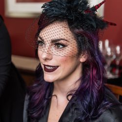 AKwedWEB 9 - A stunning black dress, tattoos, and skulls everywhere at this chic and dark wedding A stunning black dress, tattoos, and skulls everywhere at this chic and dark wedding