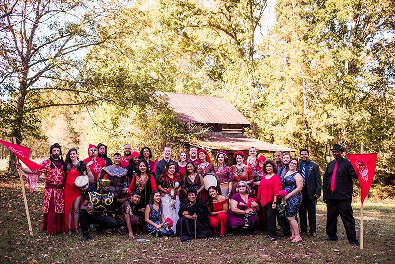 A Medieval  festival wedding (aka Game of Thrones meets Burning Man meets Asian customs!)
