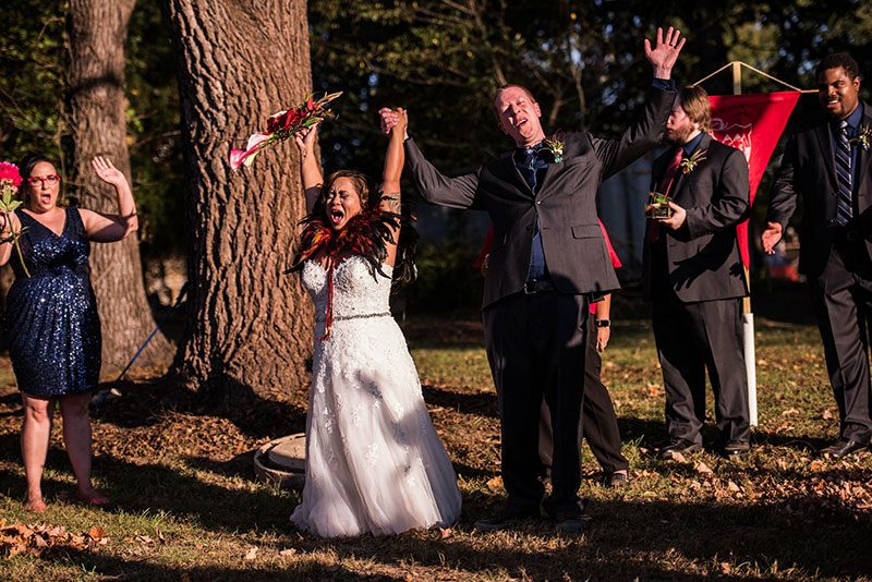 A Medieval camping festival wedding (aka Game of Thrones meets Burning Man meets Asian customs!)