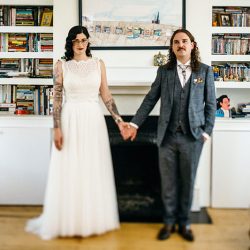 Darcie Lucas wed0145 - Cheers to this low-key handmade brewery wedding in Chicago Fall in love with this low-key handmade brewery wedding in Chicago