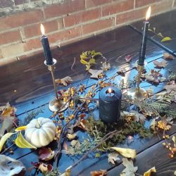 Guest Table 3 - An Autumn witch lesbian wedding with tarot, tattoos, and beer An Autumn witch lesbian wedding with tarot, tattoos, and beer