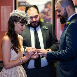 Logan Square Wedding by Emma Mullins Photography 17 - A hip Chicago wedding and rock show (with comic book & movie cameos!) This hip Chicago wedding and rock show